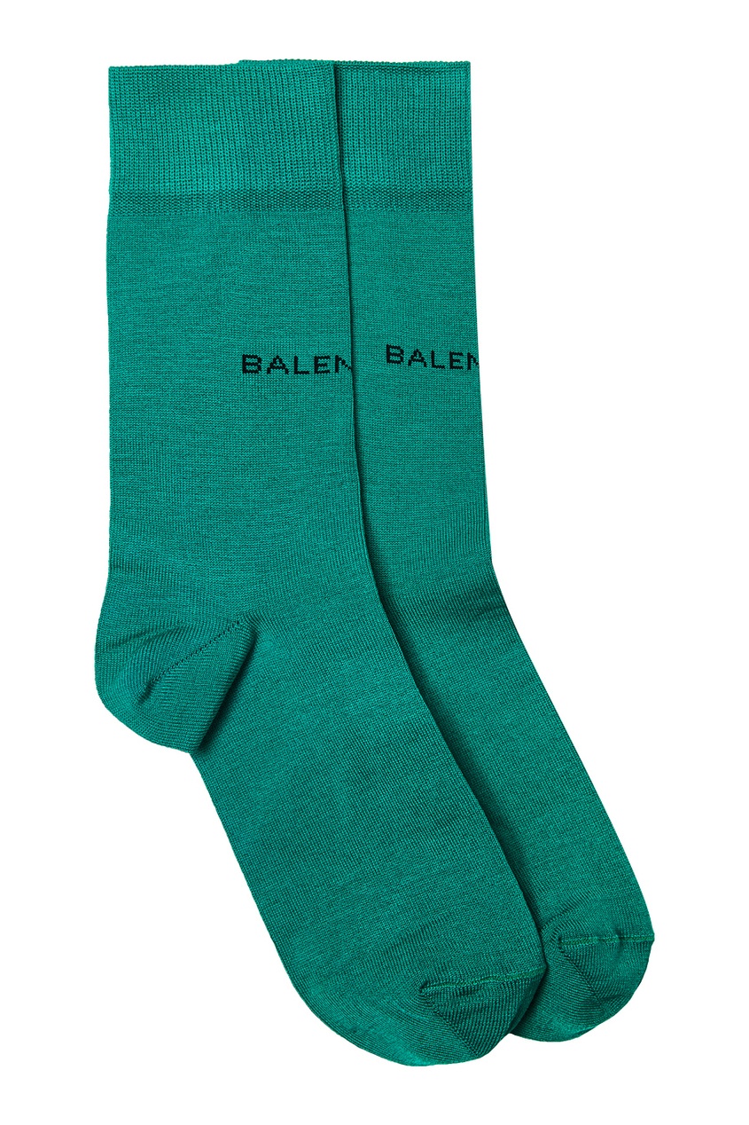 фото Зеленые носки с логотипом balenciaga