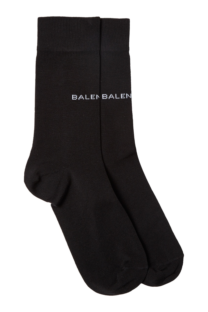 фото Черные носки с логотипом balenciaga