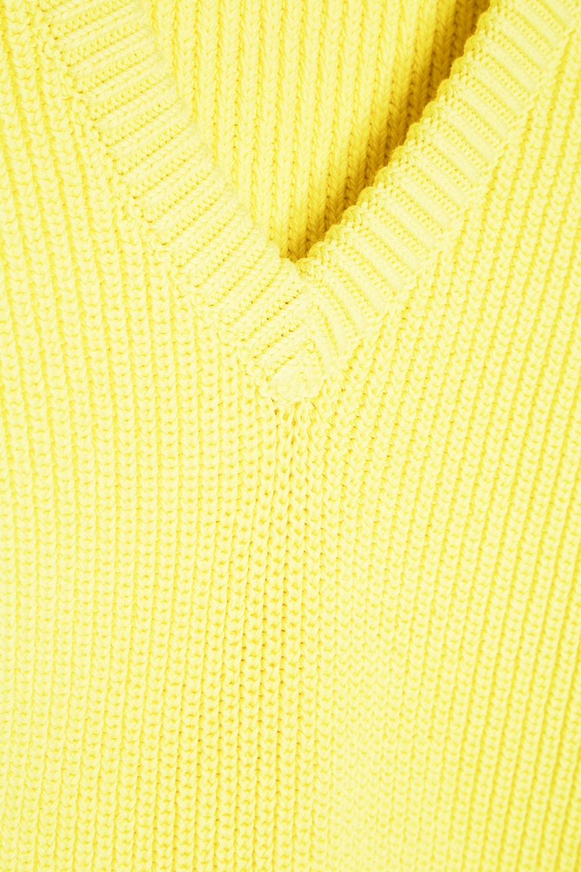 фото Желтый хлопковый пуловер Balenciaga