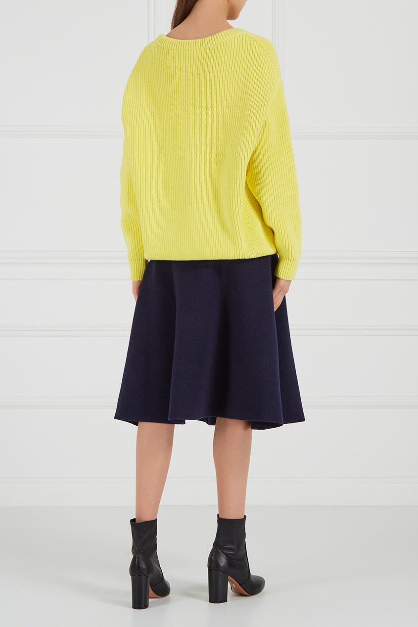 фото Желтый хлопковый пуловер Balenciaga