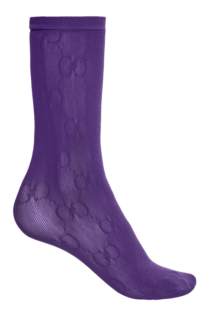 фото Фиолетовые сетчатые носки gucci