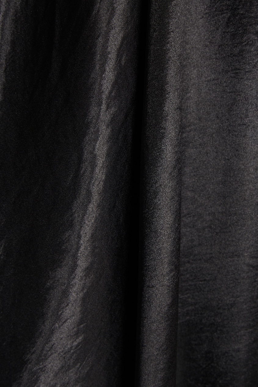 фото Черное кимоно из атласа Cyrille gassiline base