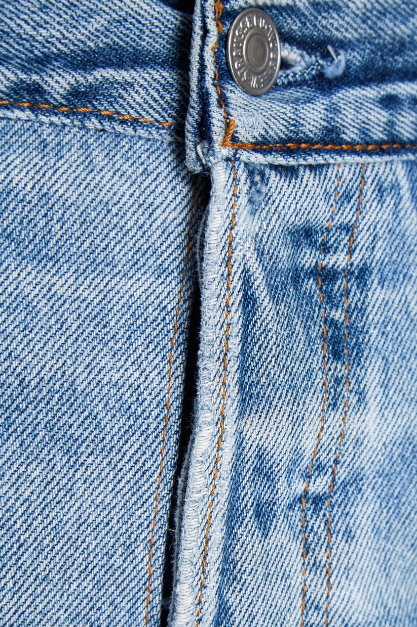 фото Прямые джинсы со сквозным разрывом re/done