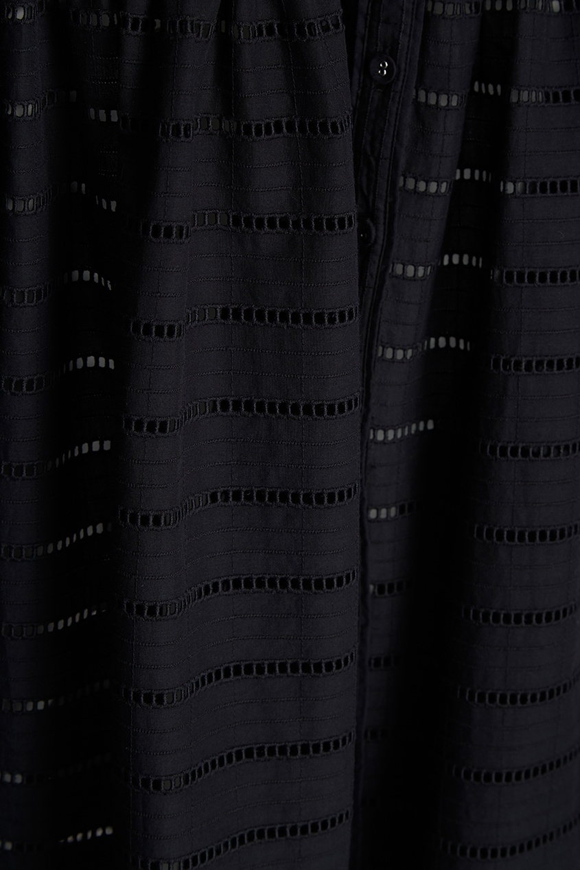 фото Хлопковое платье с воланами self-portrait