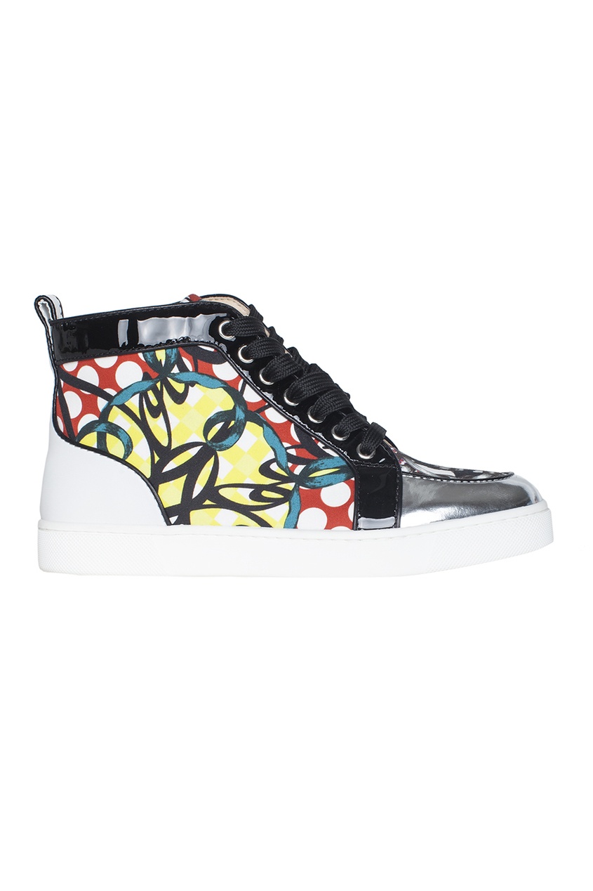 фото Кеды из хлопка и кожи Rantus Orlato Woman Flat Loubi Print Christian louboutin