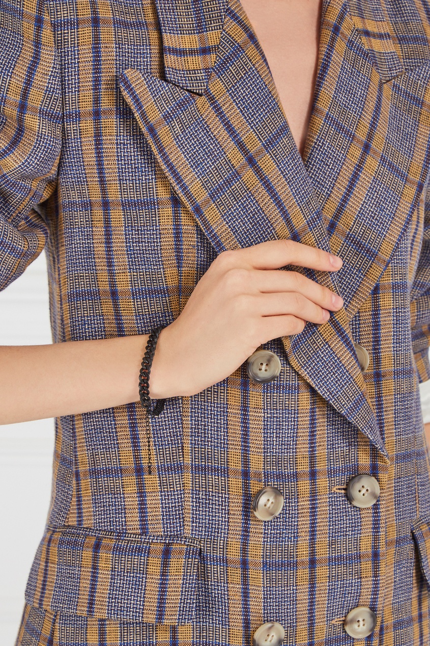 Черный браслет из цепей