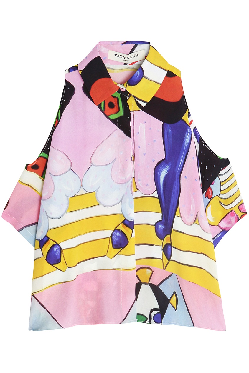 

Хлопковая блузка, Multicolor, Хлопковая блузка