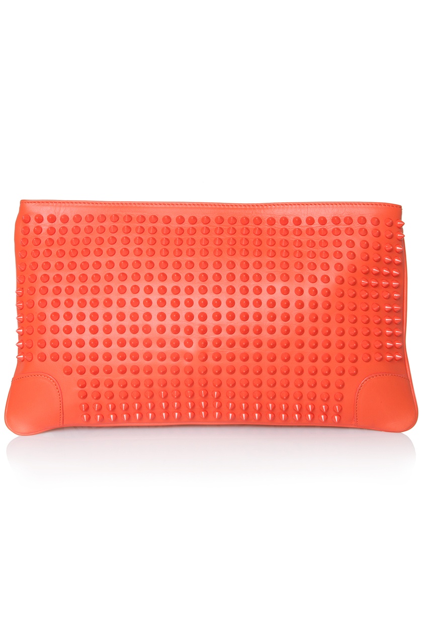 фото Кожаный клатч Loubiposh Clutch Calf Paris/Spikes Christian louboutin