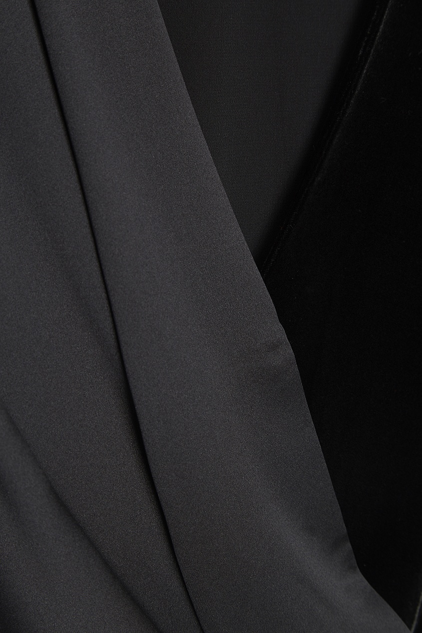 фото Шелковое платье с бархатной деталью rag&bone