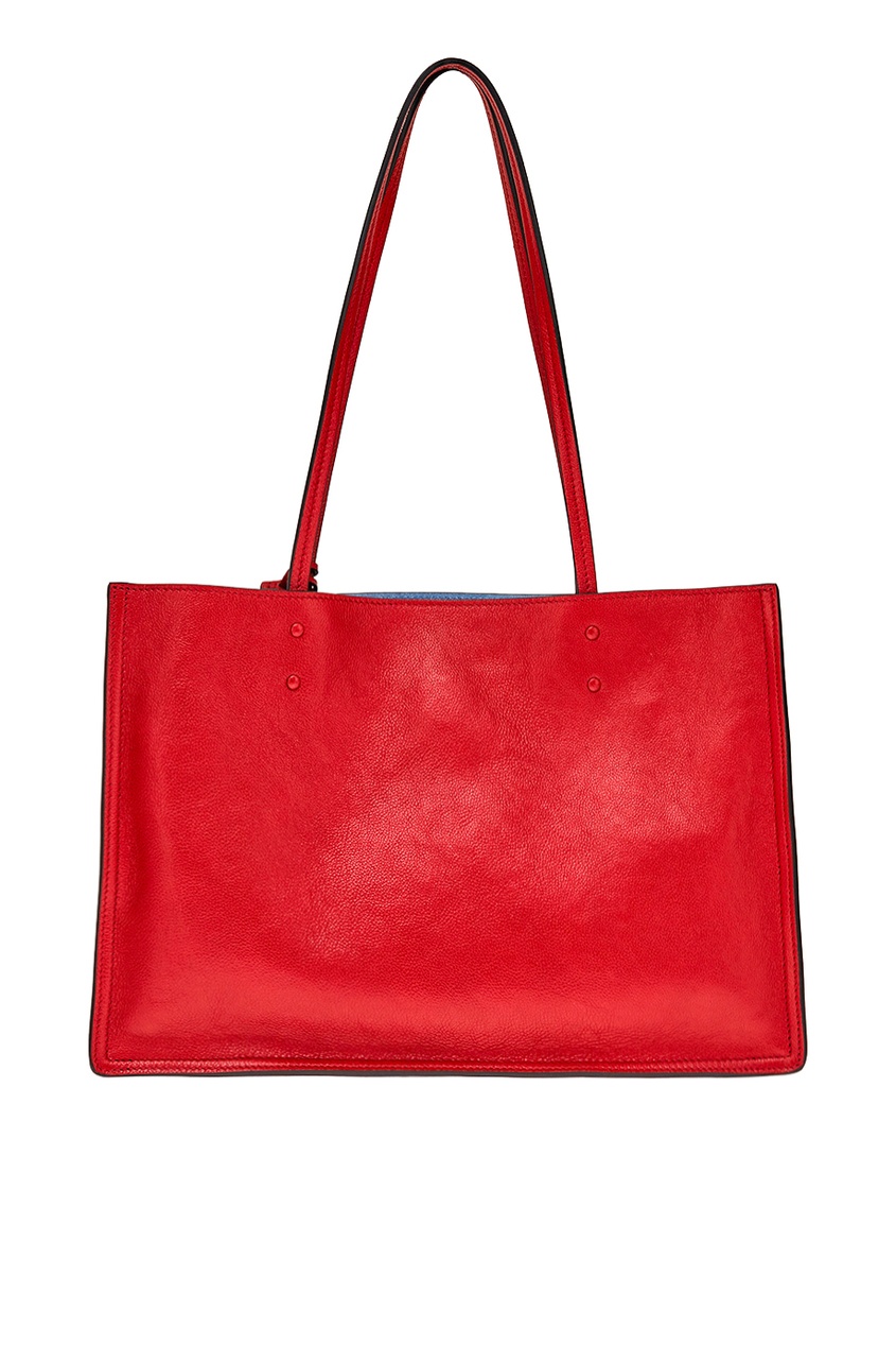 фото Красная сумка из кожи Etiquette Prada