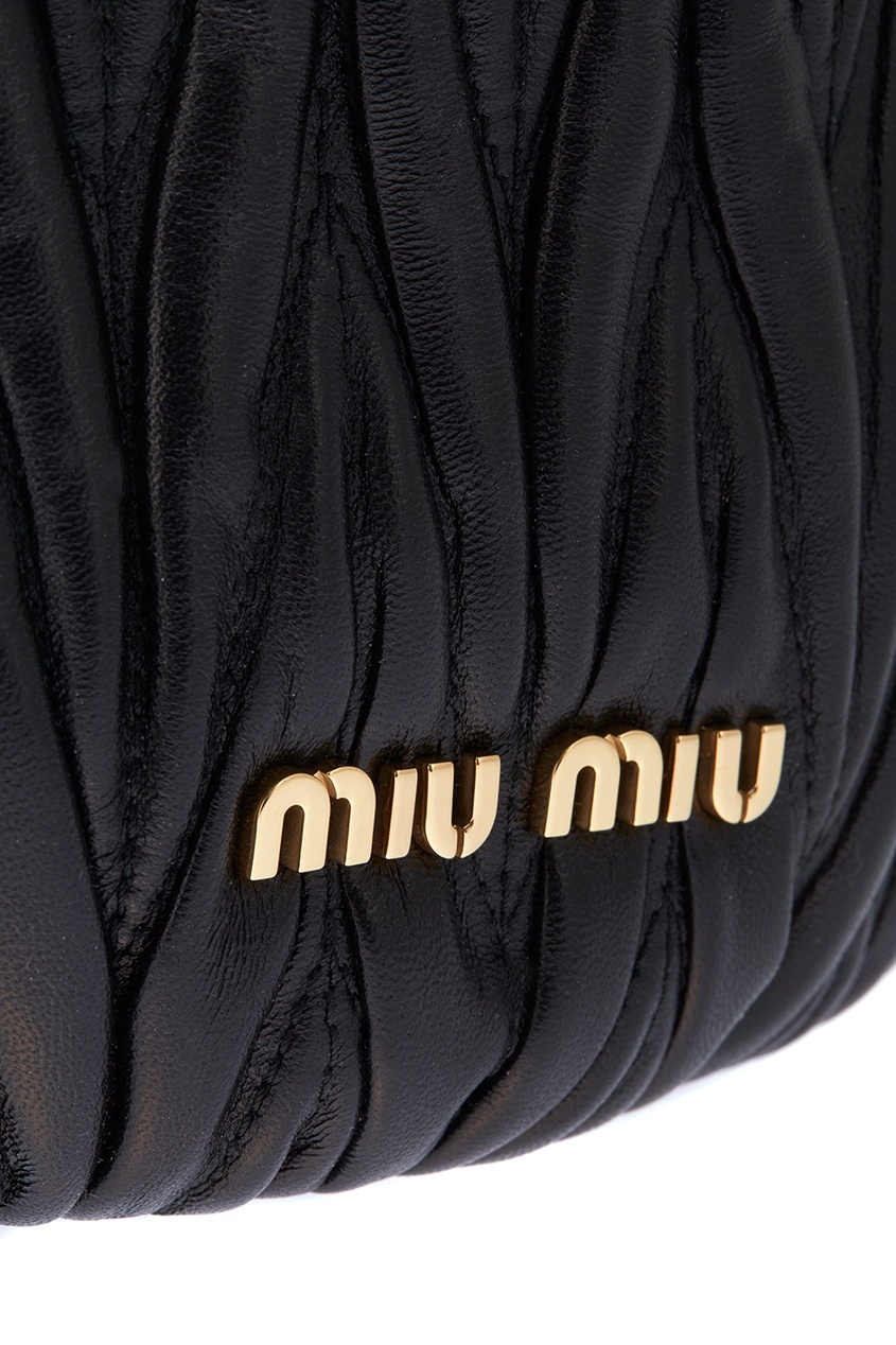 фото Драпированная сумка-торба bucket bag miu miu