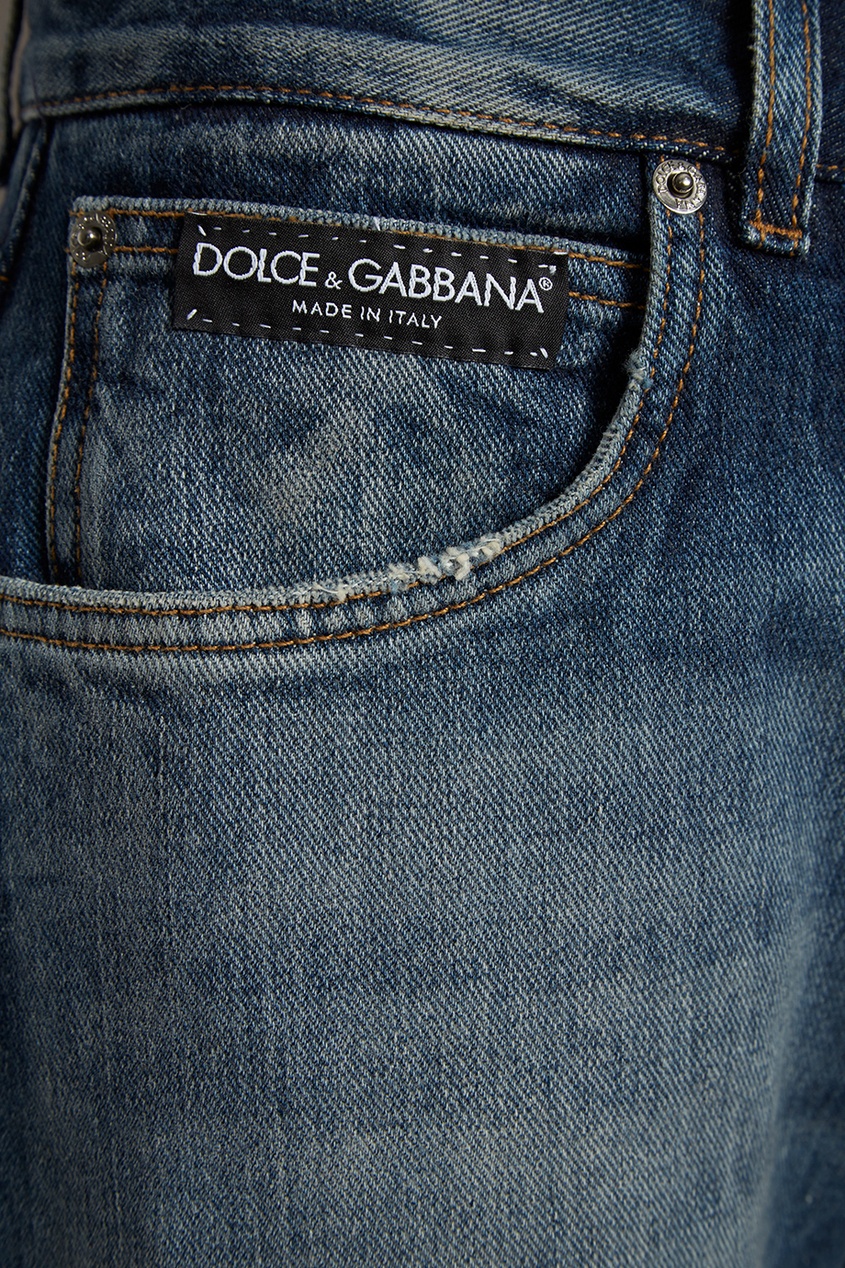 фото Джинсы с заплатками dolce&gabbana