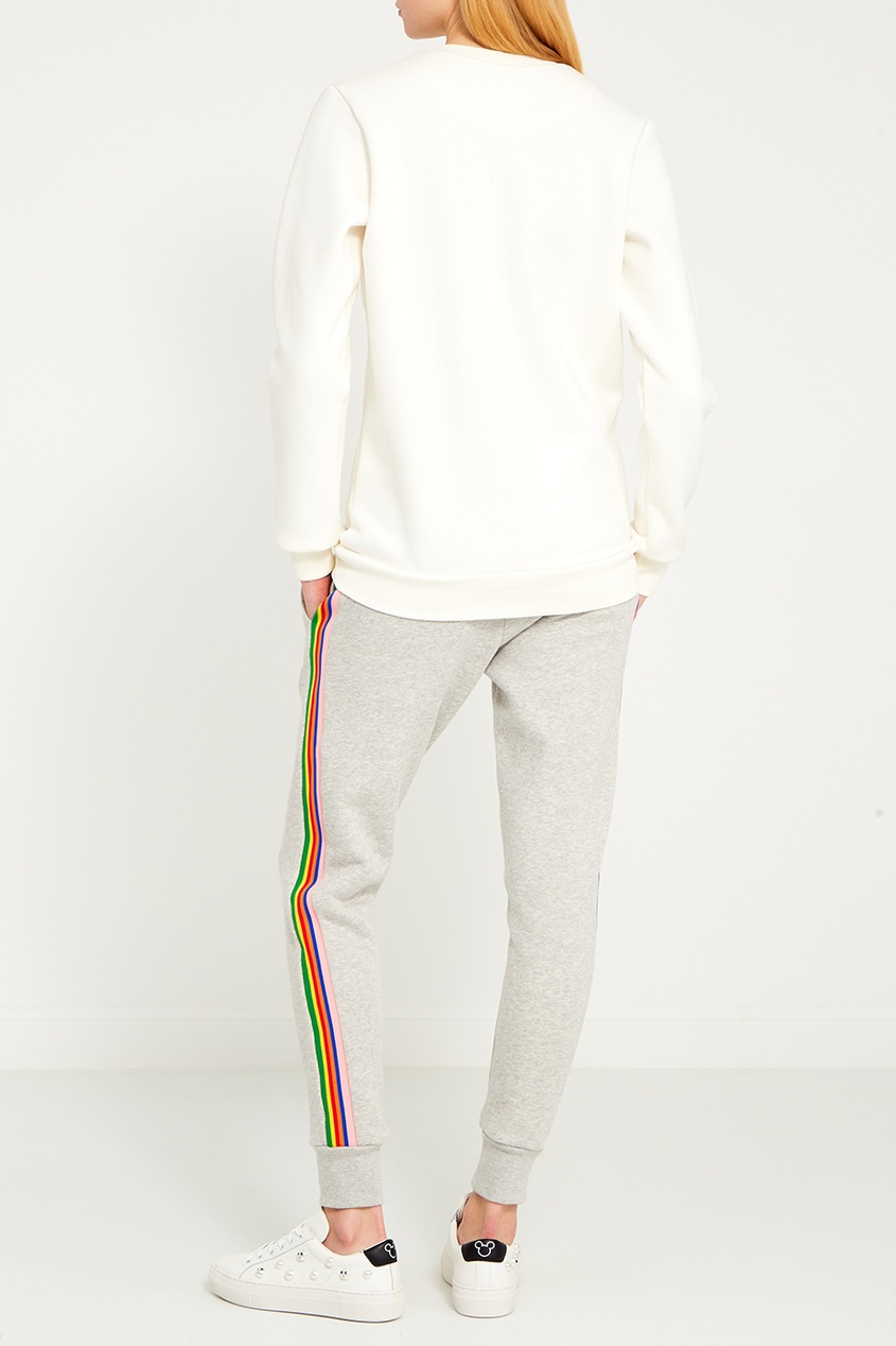 фото Серые брюки с разноцветными лампасами être cécile