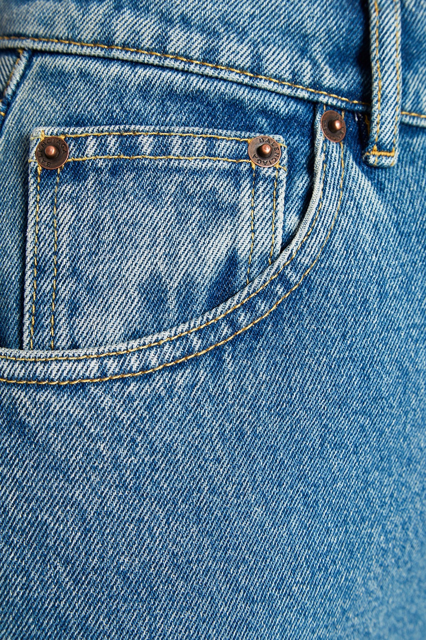 фото Голубые вареные джинсы balenciaga