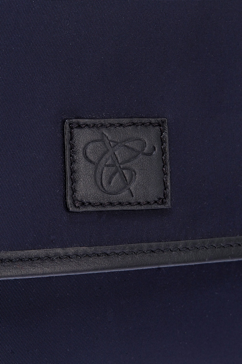 фото Синяя сумка из текстиля Canali