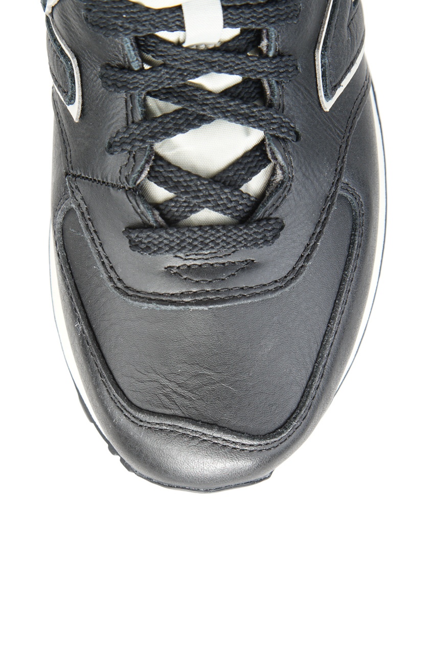 Черные кожаные кроссовки №574