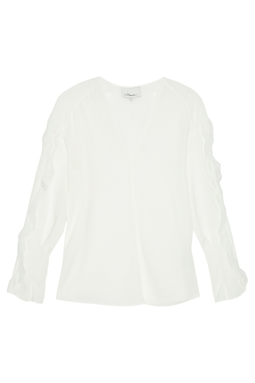 Белая шелковая блузка 3.1 Phillip Lim