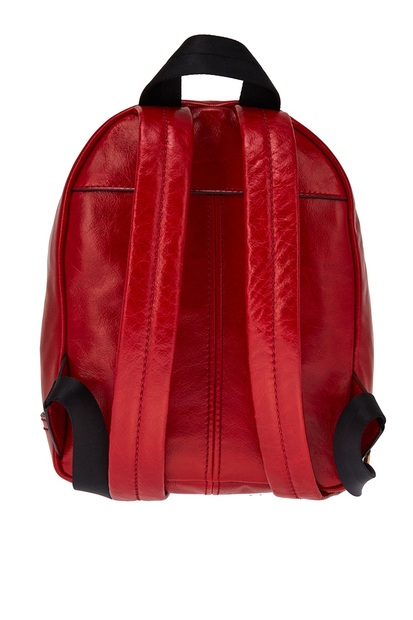 фото Красный кожаный рюкзак с логотипом marc jacobs (the)