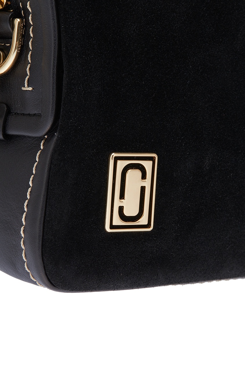 фото Черная замшевая сумка с логотипом marc jacobs (the)