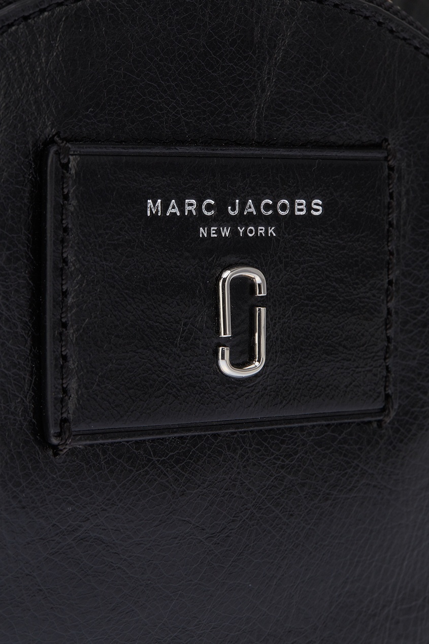 фото Черный кожаный рюкзак marc jacobs (the)