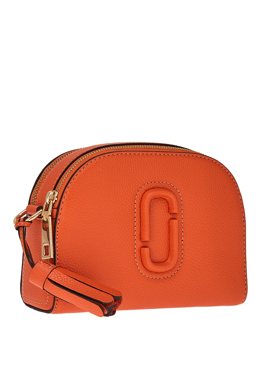 фото Оранжевая сумка из кожи shutter camera bag marc jacobs (the)