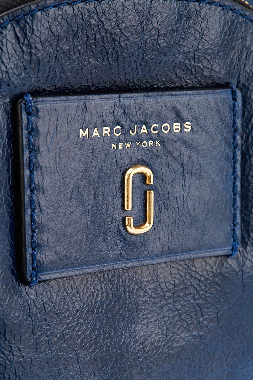 фото Синий кожаный рюкзак marc jacobs (the)