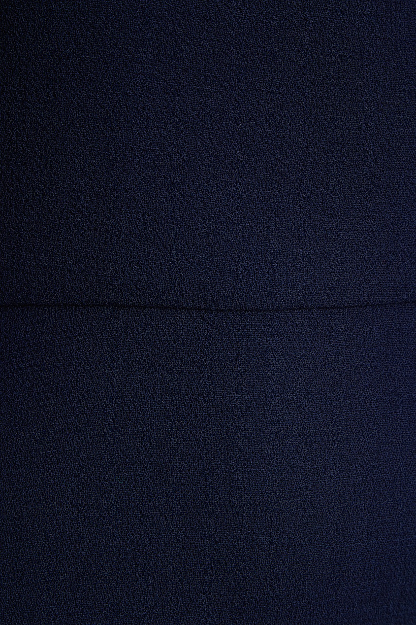фото Синее шерстяное платье roland mouret