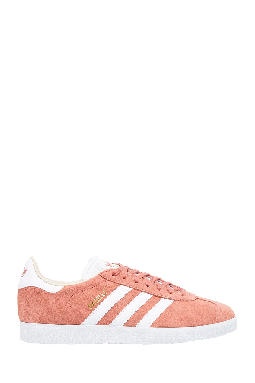 фото Розовые кеды из замши gazelle adidas