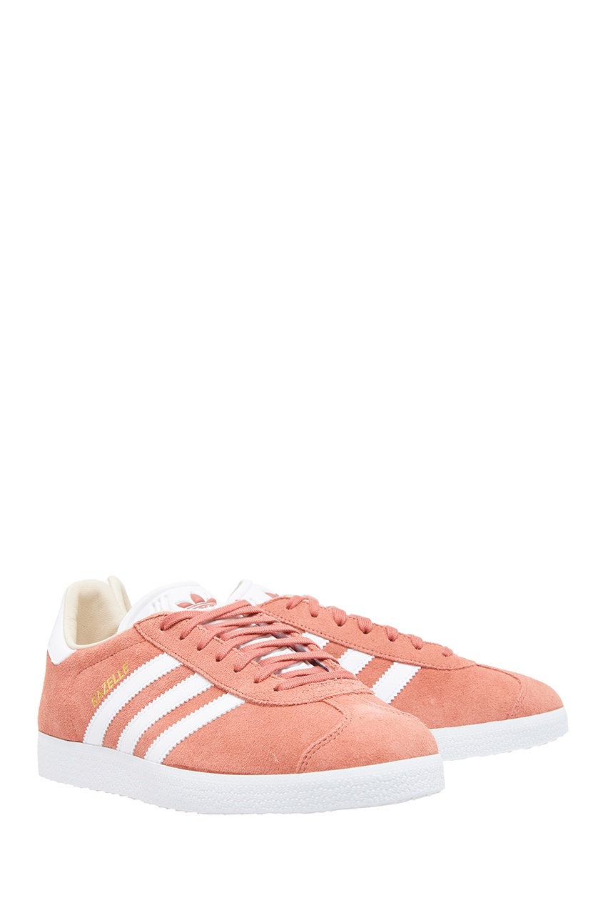 фото Розовые кеды из замши gazelle adidas