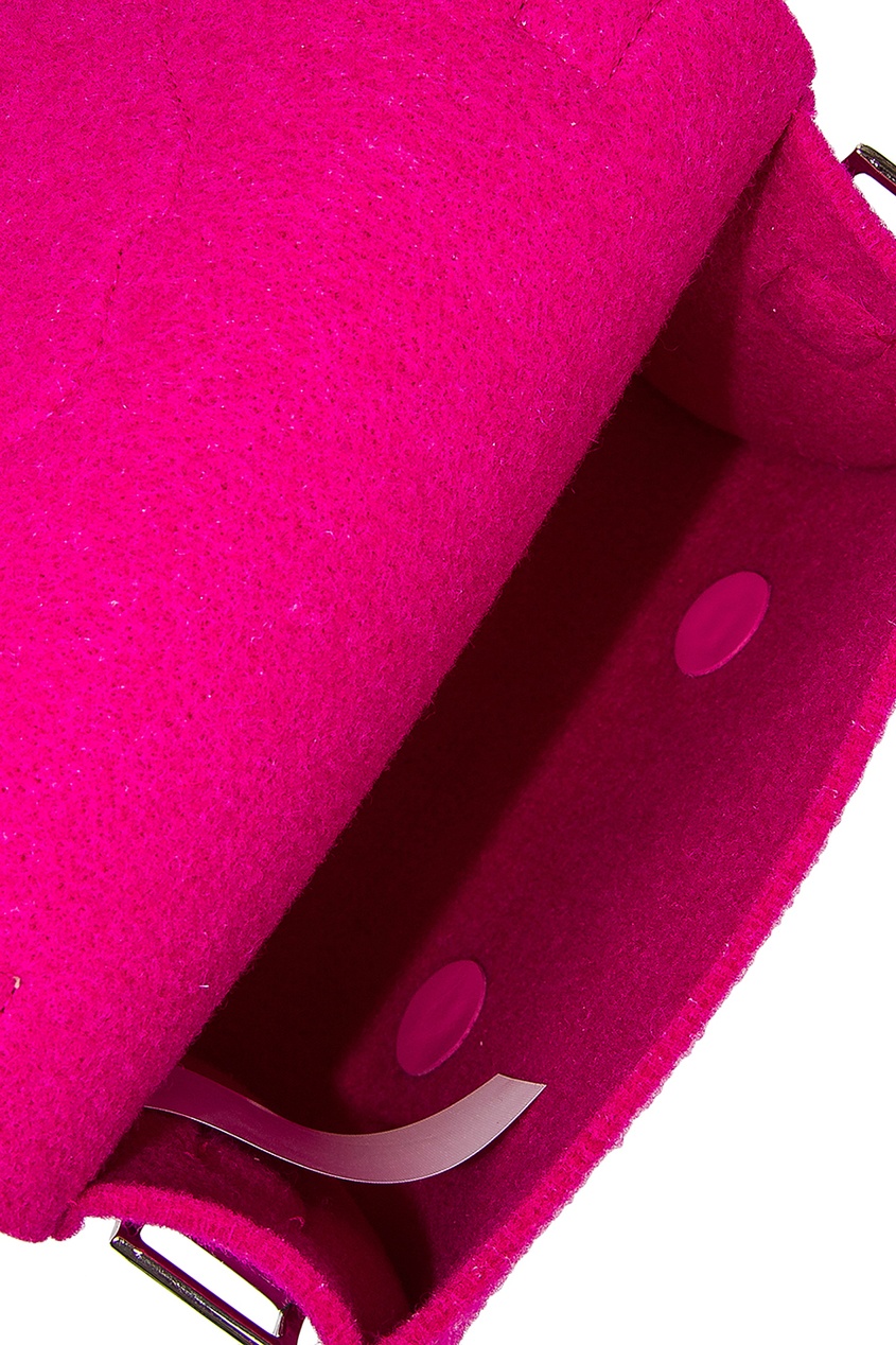 фото Розовая сумка с аппликацией Ro'ro