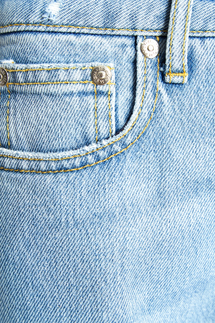 фото Прямые голубые джинсы msgm