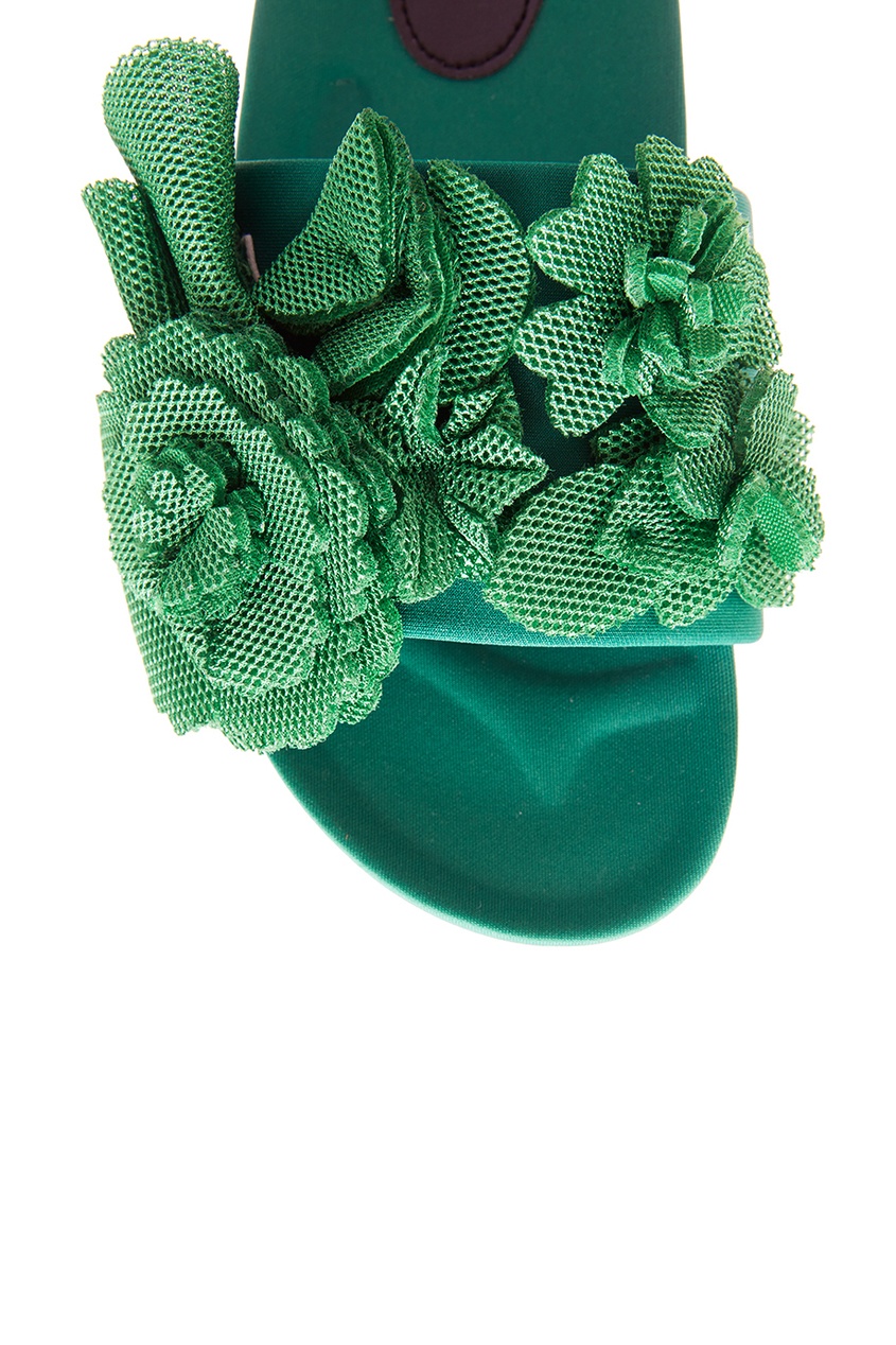 фото Зеленые текстильные сандалии suecomma bonnie