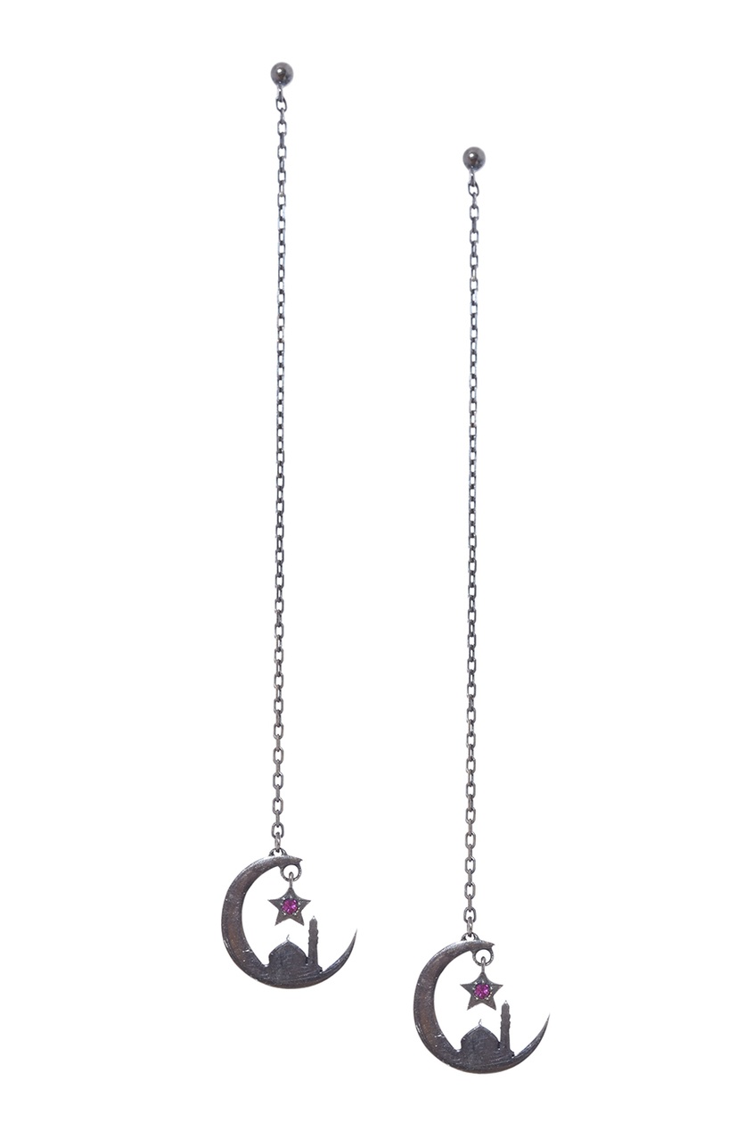 Dzhanelli Jewellery Серебряные серьги-цепочки