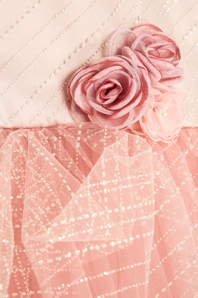 фото Розовое платье с цветами diana balloon and butterfly