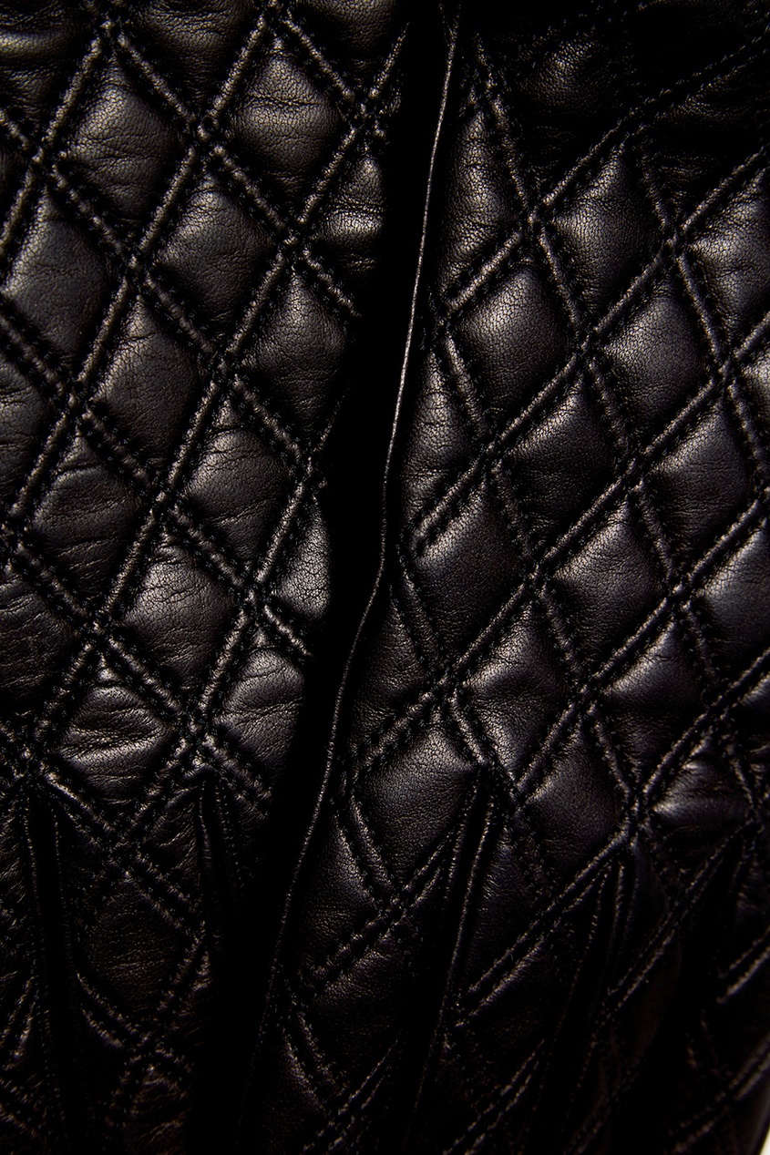 фото Стеганые перчатки из кожи Prada