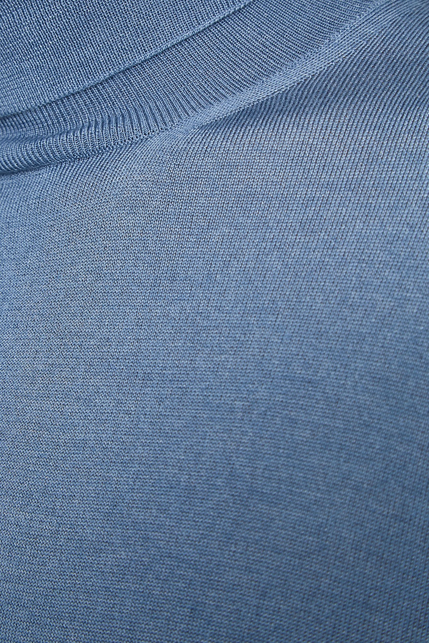 фото Голубая водолазка из кашемира и шелка prada