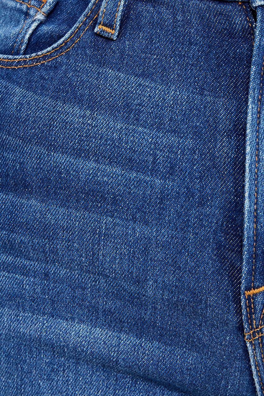 фото Широкие синие джинсы Frame denim