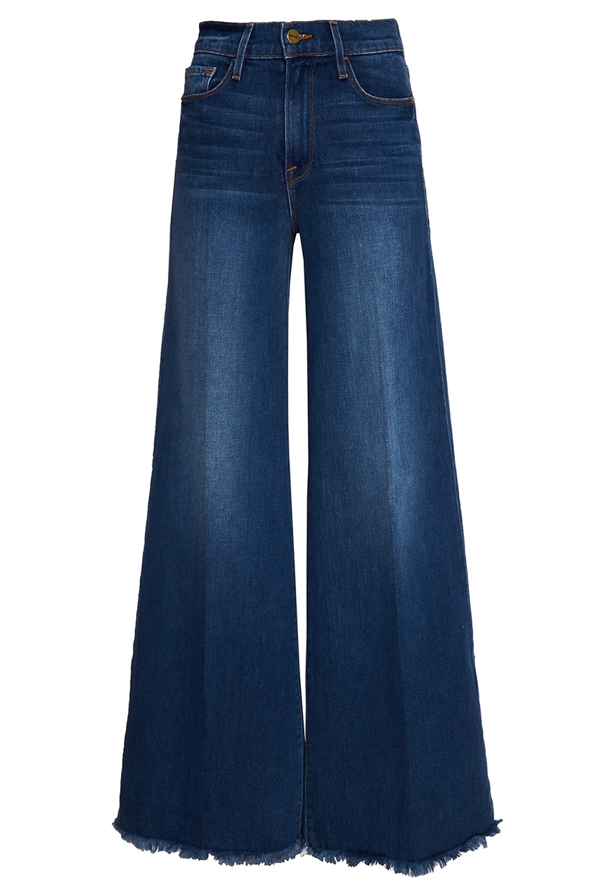 фото Широкие синие джинсы frame denim