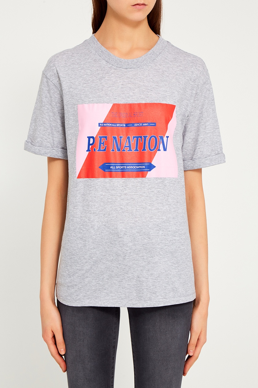 фото Хлопковая футболка с логотипом p.e nation