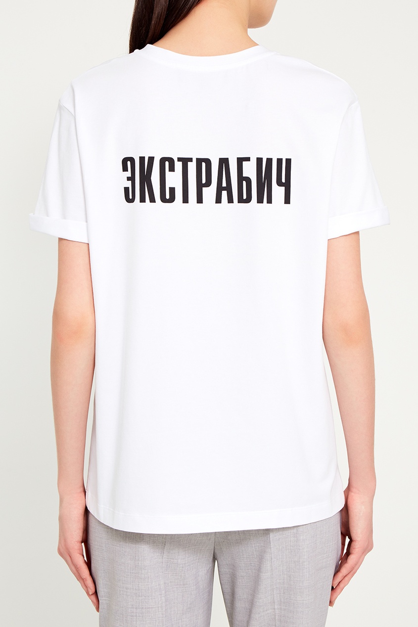 фото Белая футболка с логотипом terekhov girl