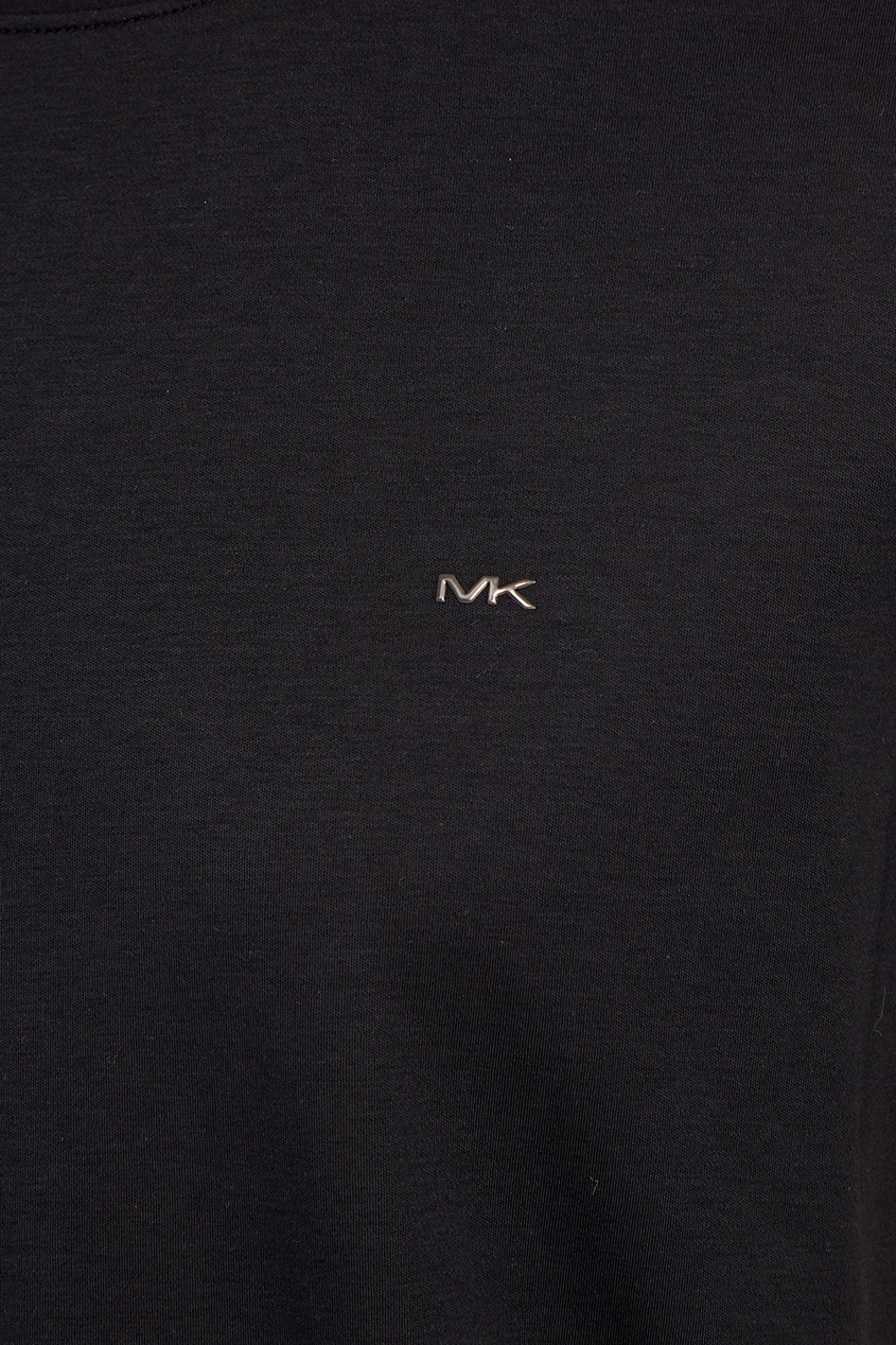 фото Черная футболка из хлопка michael kors collection