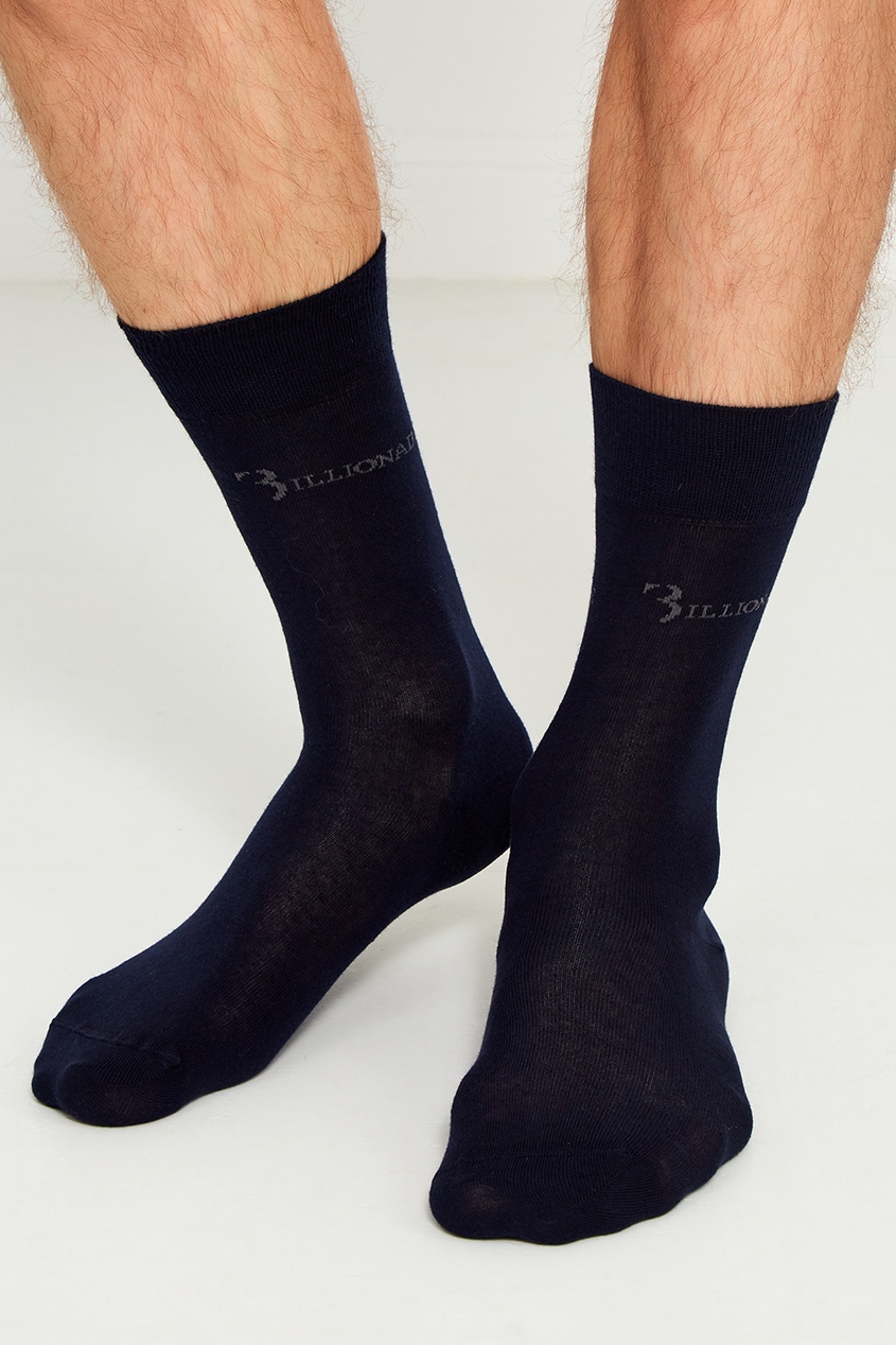 фото Темно-синие носки из хлопка Billionaire