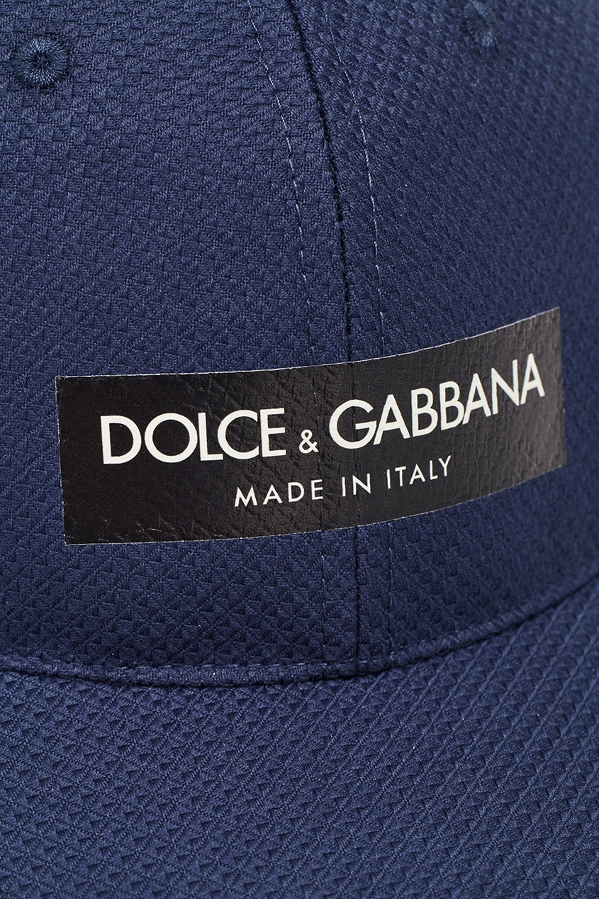 фото Синяя кепка с логотипом dolce&gabbana