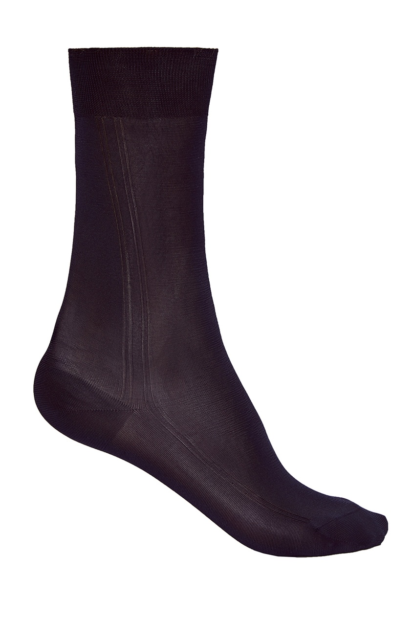 фото Черные шелковые носки brioni