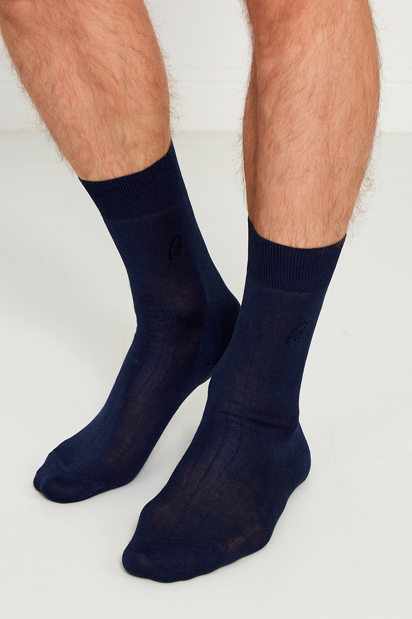 фото Синие носки из хлопка Brioni