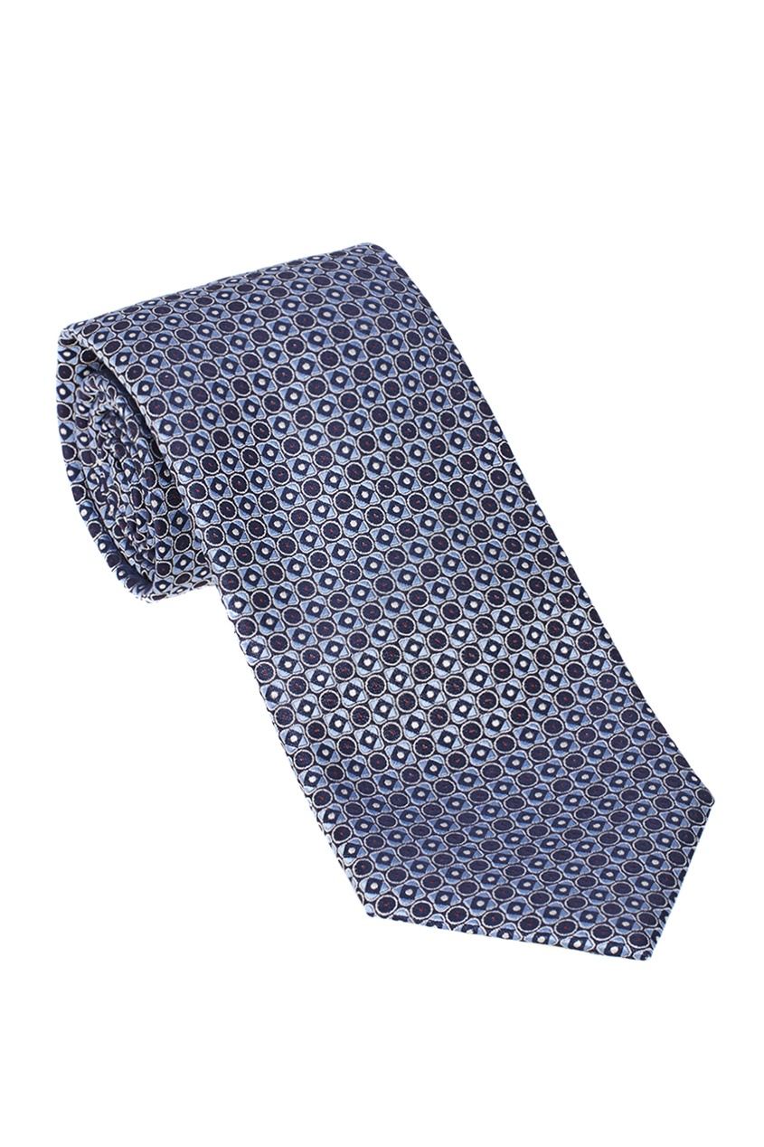 фото Шелковый галстук с узором Brioni