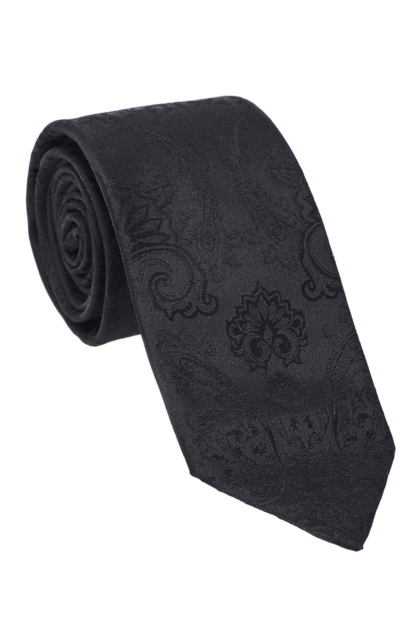 фото Черный шелковый галстук billionaire