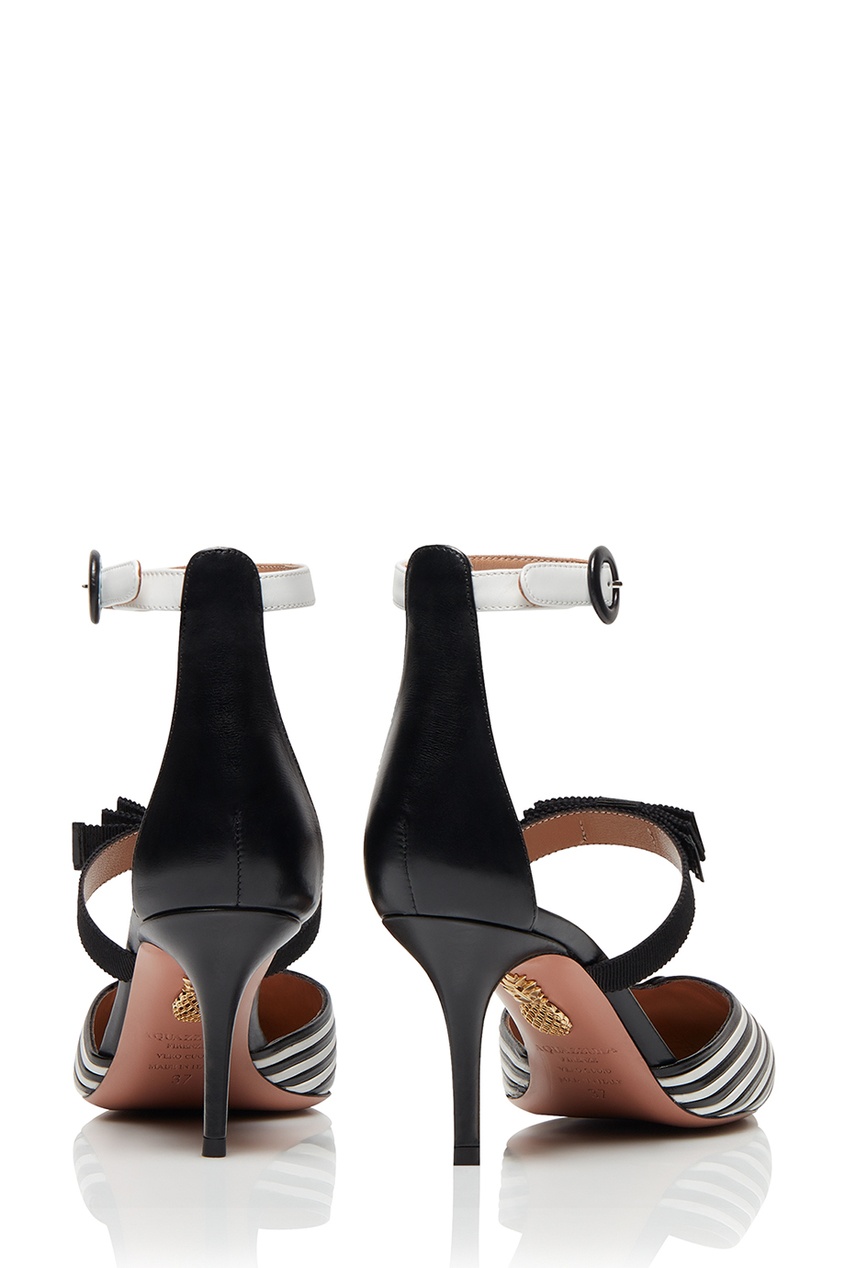 Черно-белые туфли из кожи Very Downtown Pump 75