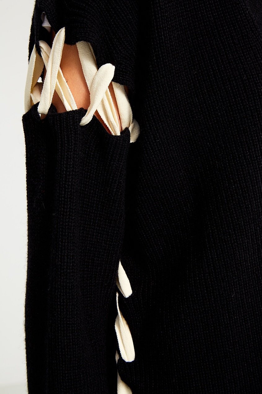 фото Кардиган со шнуровкой на рукавах Mo&co