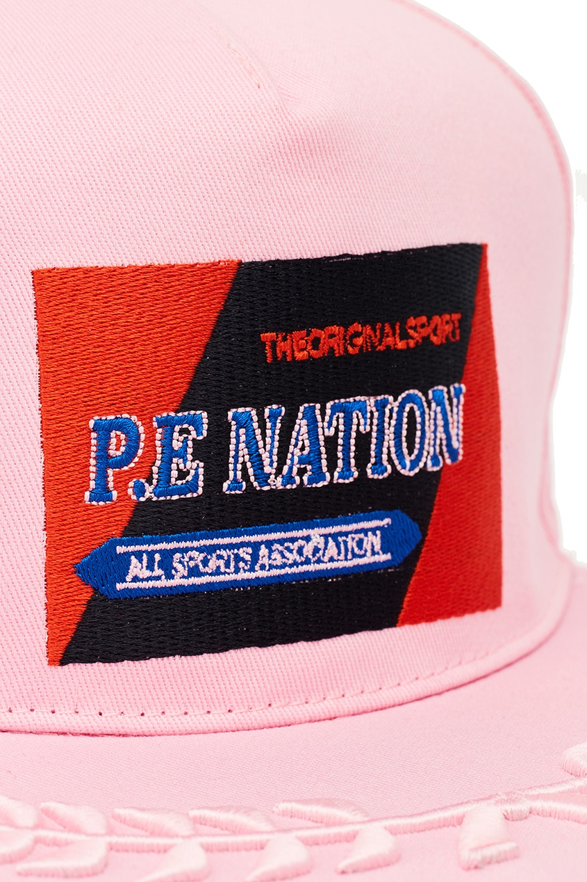 фото Розовая бейсболка с вышивкой p.e nation